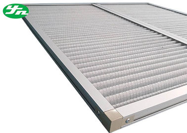 알루미늄 철망사 산업 공기 정화 장치, 먼지 패널에 의하여 주름을 잡는 매체 여과기 HVAC