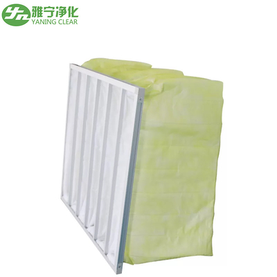 HVAC 체계 폴리에스테 소형 공기 정화 장치 부대 M6-M9 3200m ³/h 공기량에 의하여 직류 전기를 통하는 장 구조