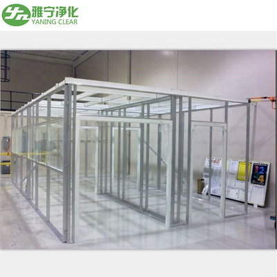 YANING ISO 8급 먼지 없는 모듈형 청정실, 스테인레스 스틸 전조 청정실 LED 조명