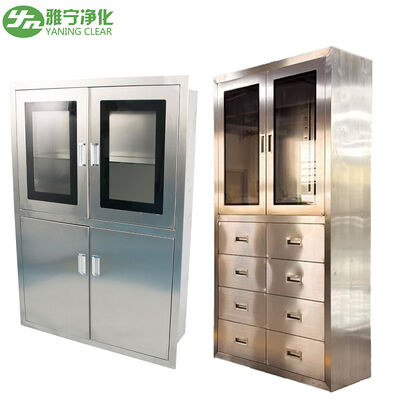유리 문 스테인리스 스틸 304 의료 캐비닛 병원 의약품 보관