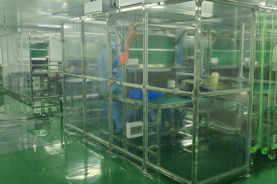 저소음 ≤ 60dB H14 HEPA 필터 및 LED 정화 조명이 있는 클린 부스 (실험실용)